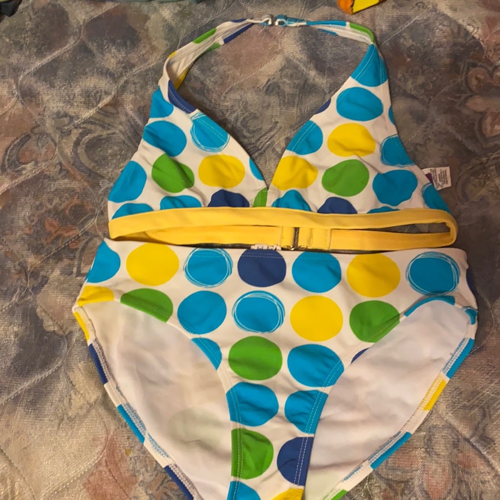 Polka dot swim suit